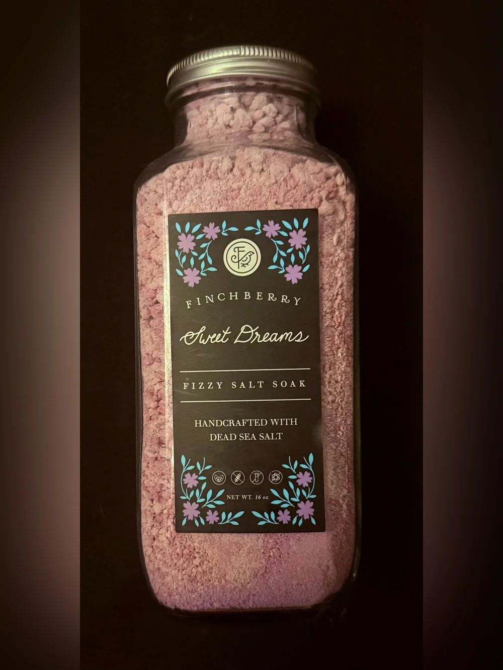 FinchBerry Sweet Dreams Fizzy Salt Soak — Handcrafted Relaxation Soak